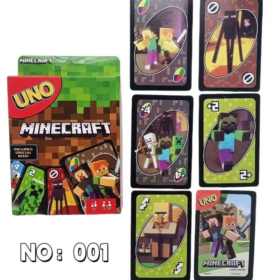 UNO Minecraft Edition Card Gam - Party Games Night ulasan dan harga